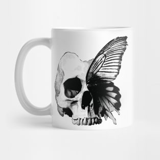 Butterfly Skull Art Mug